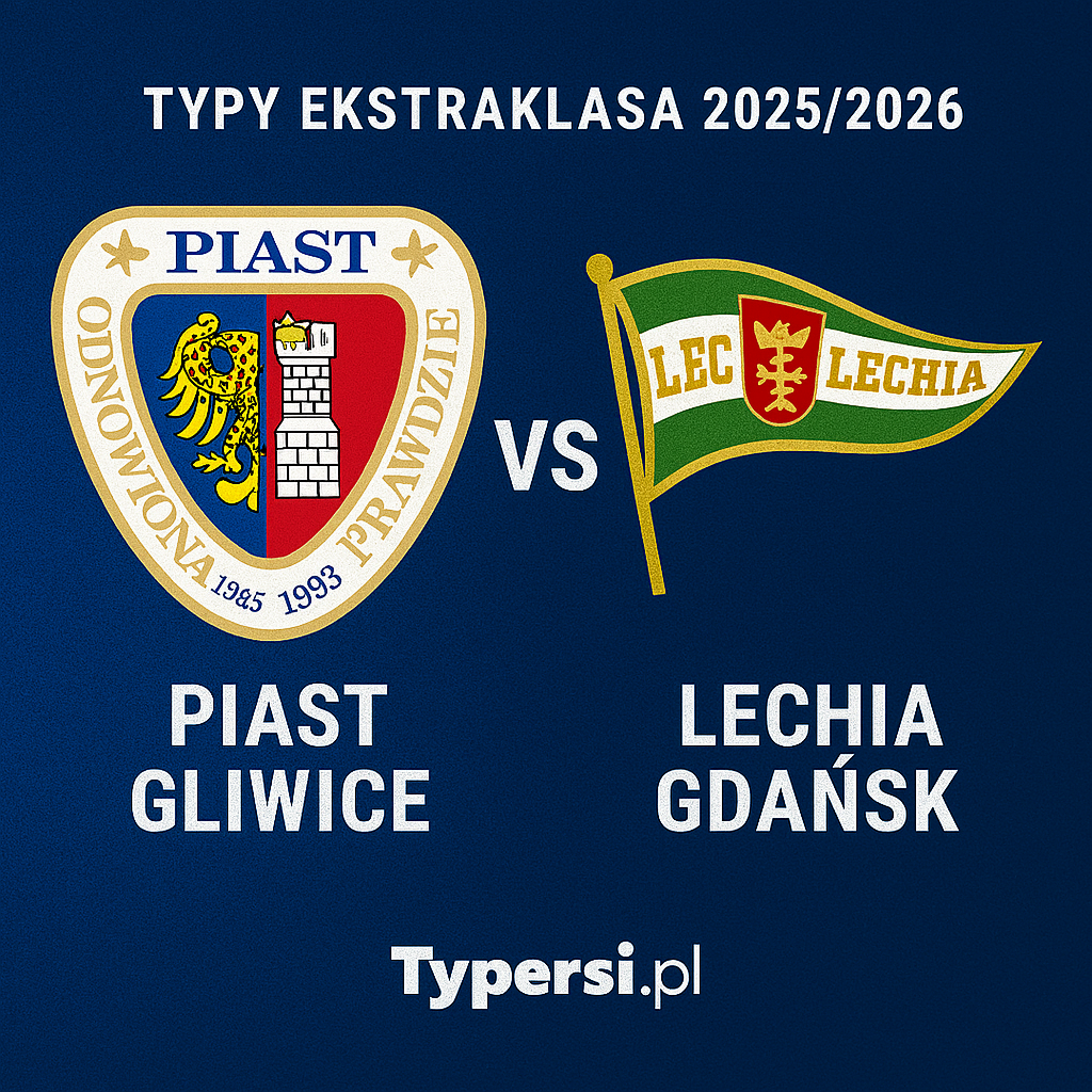 Typy bukmacherskie Ekstraklasa 2025/2026 : Piast Gliwice vs Lechia Gdańsk - 12 kolejka