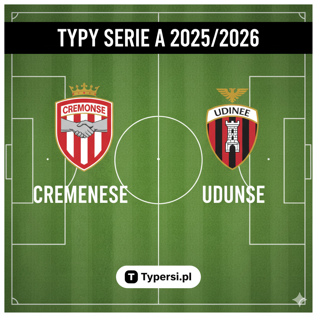 Typy bukmacherskie Serie A 2025/2026 : Cremonese vs Udinese - 7 kolejka