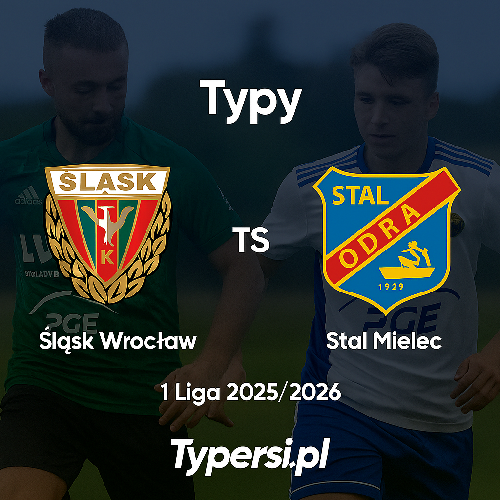 Typy bukmacherskie 1 Liga 2025/2026 : Śląsk Wrocław vs Stal Mielec - 13 kolejka