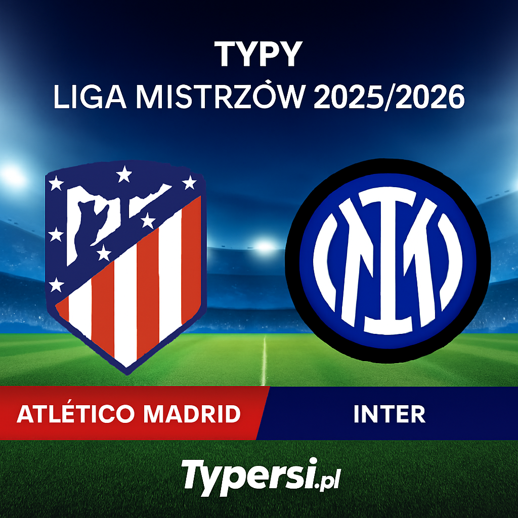 Typy Liga Mistrzów 2025/2026 : Atletico Madrid vs Inter - 5 kolejka