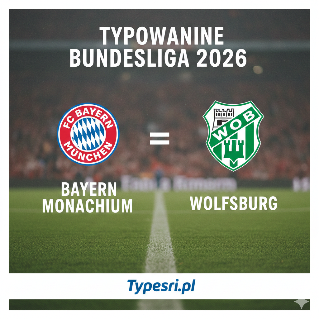 Typowanie Bundesliga 2026 : Bayern Monachium vs Wolfsburg - 16 kolejka
