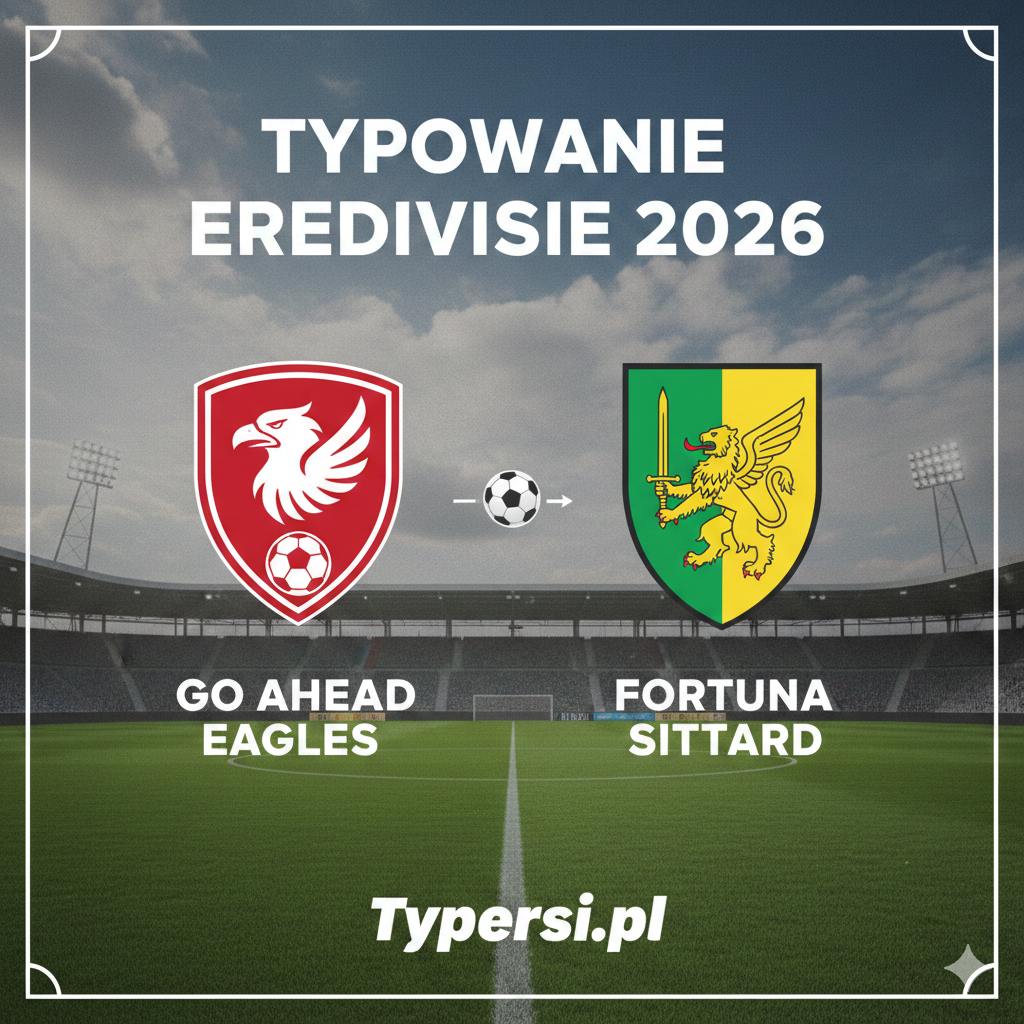 Typowanie Eredivisie 2026 : Go Ahead Eagles vs Fortuna Sittard - 18 kolejka