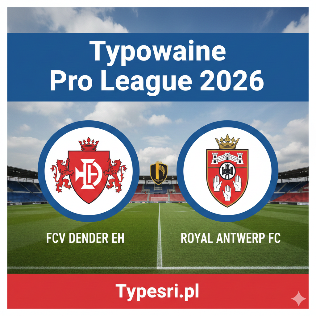 Typowanie Pro League 2026 : FCV Dender EH vs Royal Antwerp - 21 kolejka