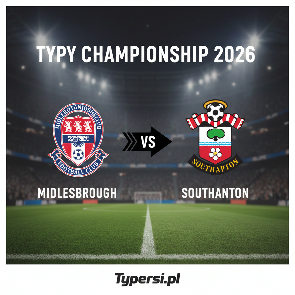 Typowanie Championship 2026 : Middlesbrough vs Southampton - 26 kolejka
