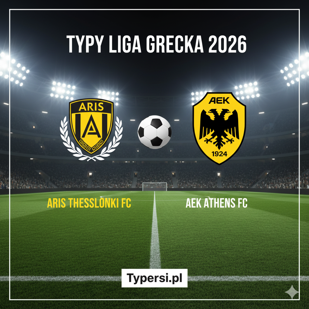 Typy bukmacherskie Liga Grecka 2026 : Aris Thessaloniki FC vs AEK Athens - 16 kolejka