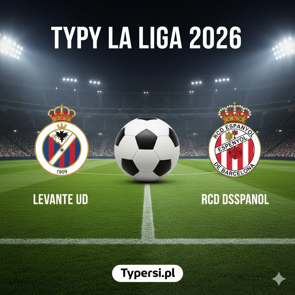 Typy bukmacherskie La Liga 2026 : Levante vs Espanyol - 20 kolejka