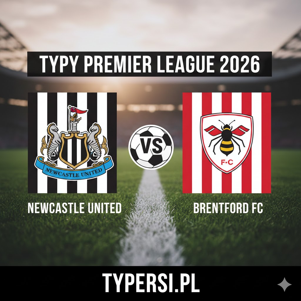 Typy Bukmacherów Premier League 2026 : Newcastle United vs Brentford - 25 kolejka