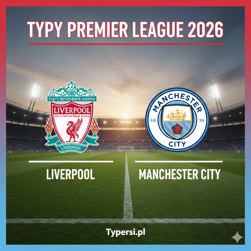 Typy Bukmacherów Premier League 2026 : Liverpool vs Manchester City - 25 kolejka
