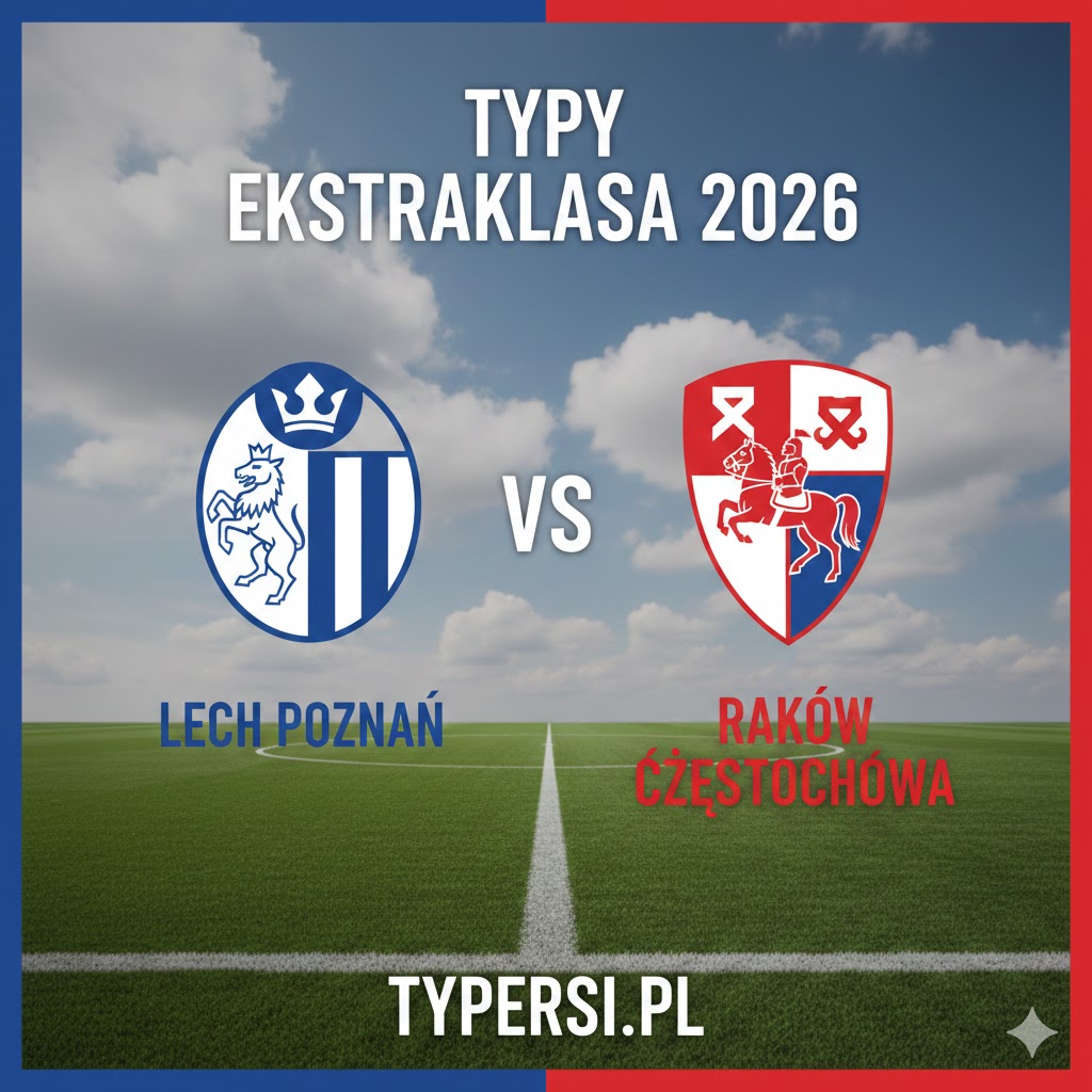 Typowanie Ekstraklasa 2026: Lech Poznań vs Raków Częstochowa - 23 kolejki