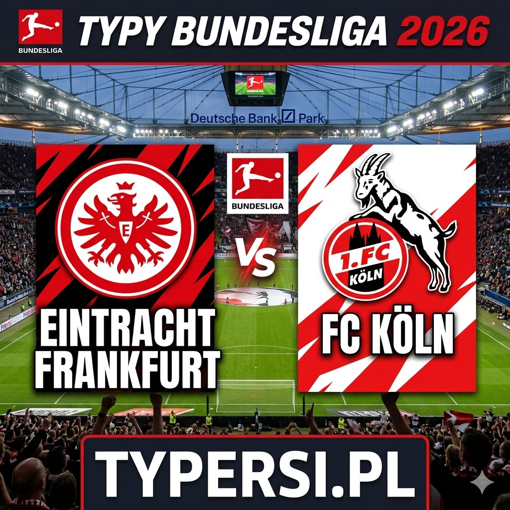 Typy Bukmacherów Bundesliga 2026 : Eintracht Frankfurt vs FC Koeln - 28 kolejka