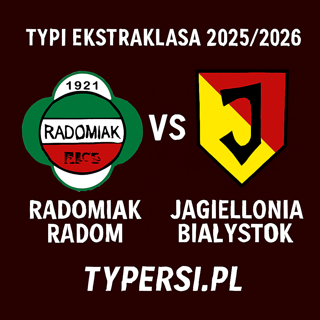 Typy Ekstraklasa 2025/2026: Radomiak Radom vs Jagiellonia Białystok – 5 kolejka
