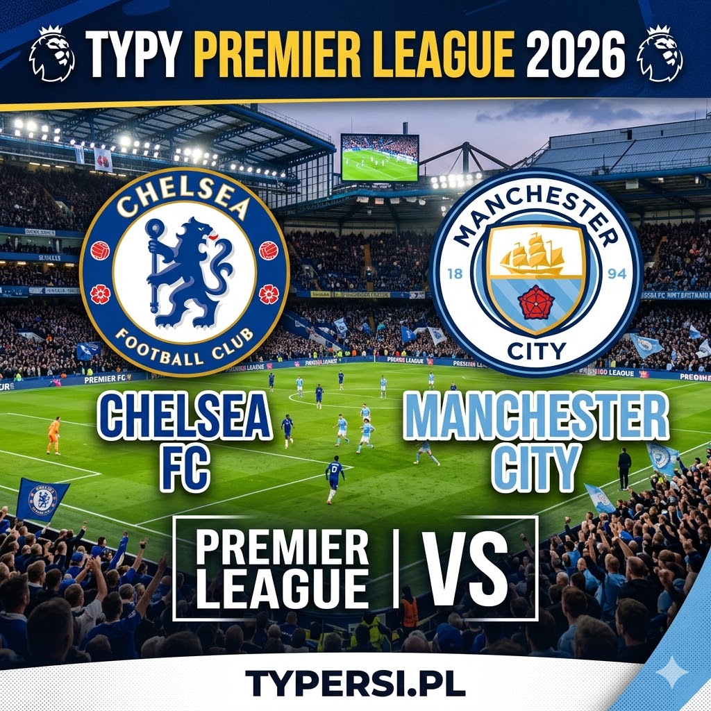 Typy Bukmacherów Premier League 2026 : Chelsea vs Manchester City - 32 kolejka